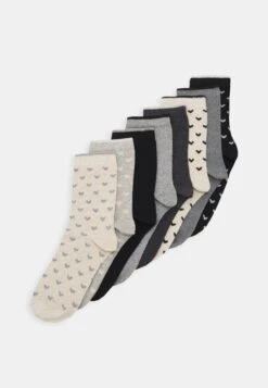 Anna Field Heart Ankle 8 Pack - Chaussettes - Black/Grey