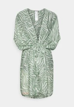 Anna Field Printed Short Kimono / 606 - Khaki_003 - Off-White - Accessoire De Plage - Khaki/Off-White -Anna Field 16f0fcdbc85141cc9ef550ec638d48b7