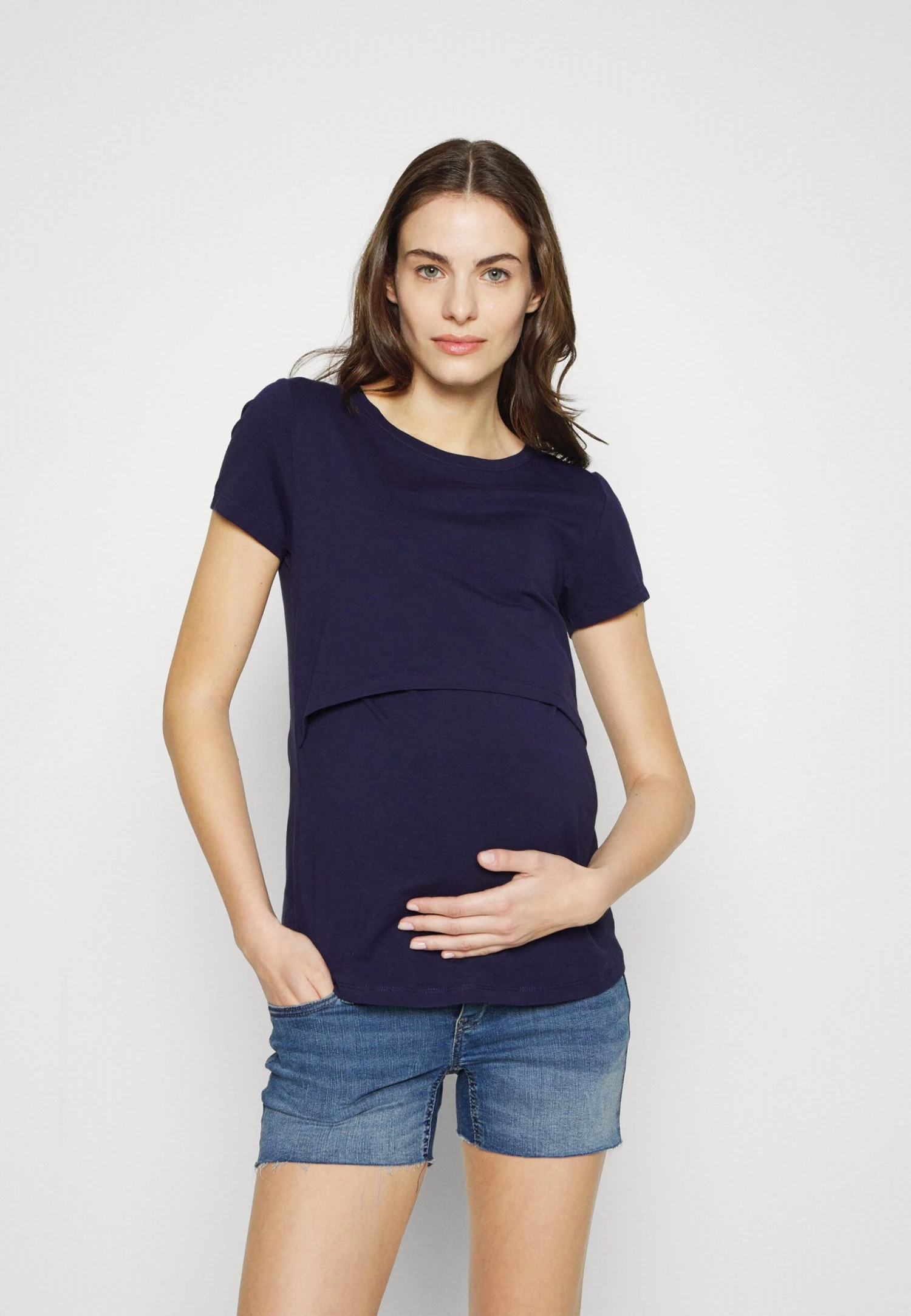 2 Pack - T-Shirt Basique - Dark Red/White/ Dark Blue 4 2 Pack - T-Shirt Basique - Dark Red/White/ Dark Blue – Image 4