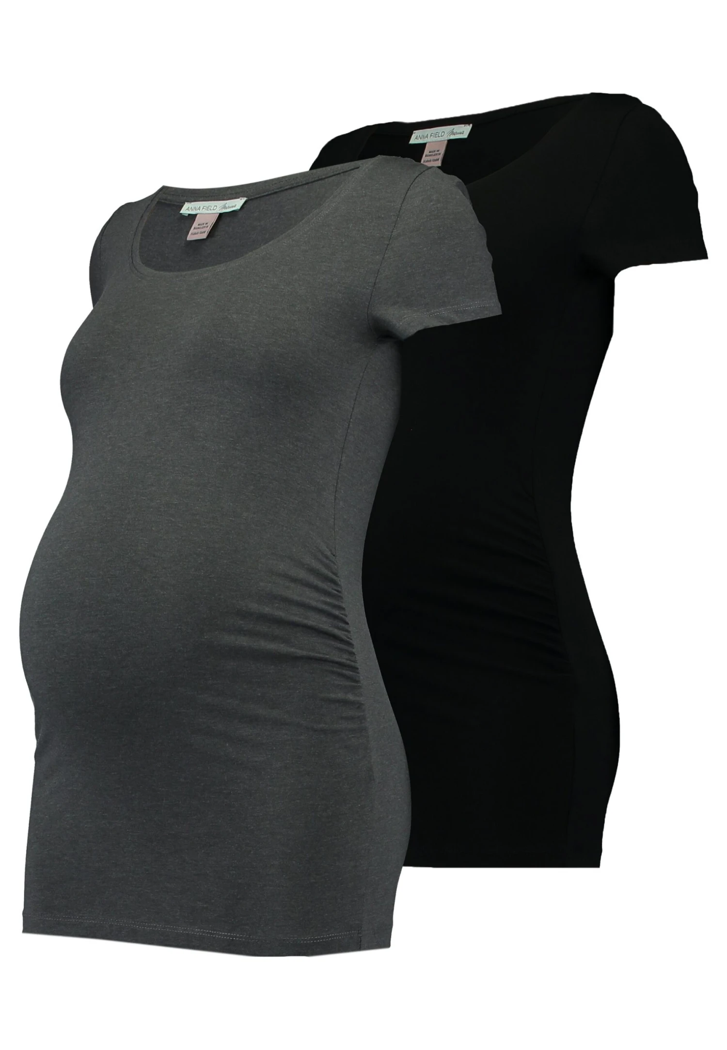 2 Pack - T-Shirt Basique - Dark Gray/Black 1 2 Pack - T-Shirt Basique - Dark Gray/Black