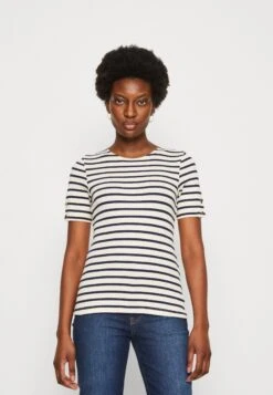 Anna Field T-Shirt Imprimé - Dark Blue/White