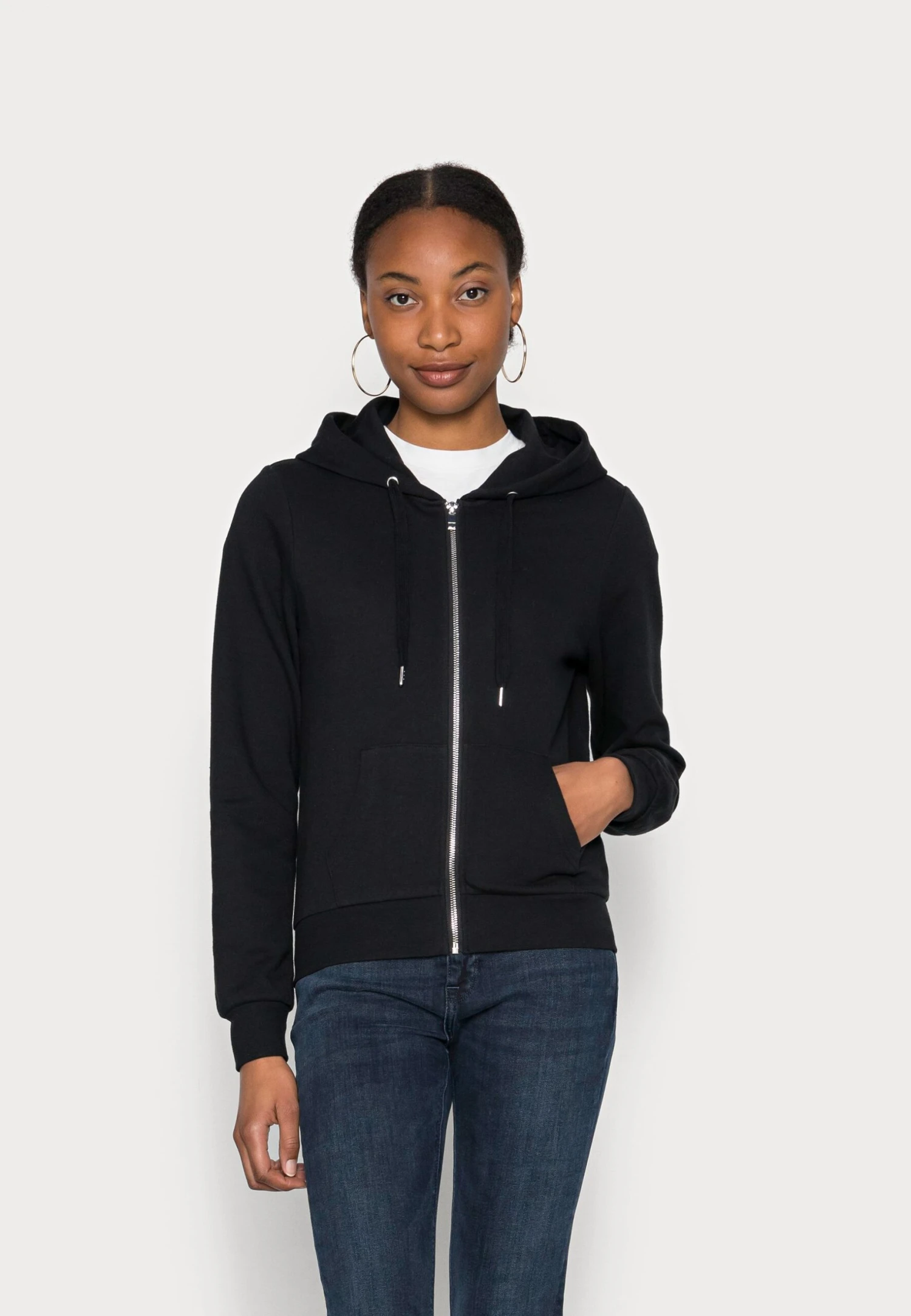 Anna Field Sweat Zippé - Black 1 Anna Field Sweat Zippé - Black