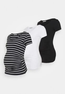 3 Pack - T-Shirt Imprimé - Black /White/Multi-Coloured