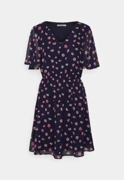 Anna Field V-Neck Sleeve Dress - Robe De Jour - Dark Blue/Pink -Anna Field 4d4f150c13af482a9764e57a81daf67b