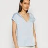 Anna Field T-Shirt Basique - Light Blue