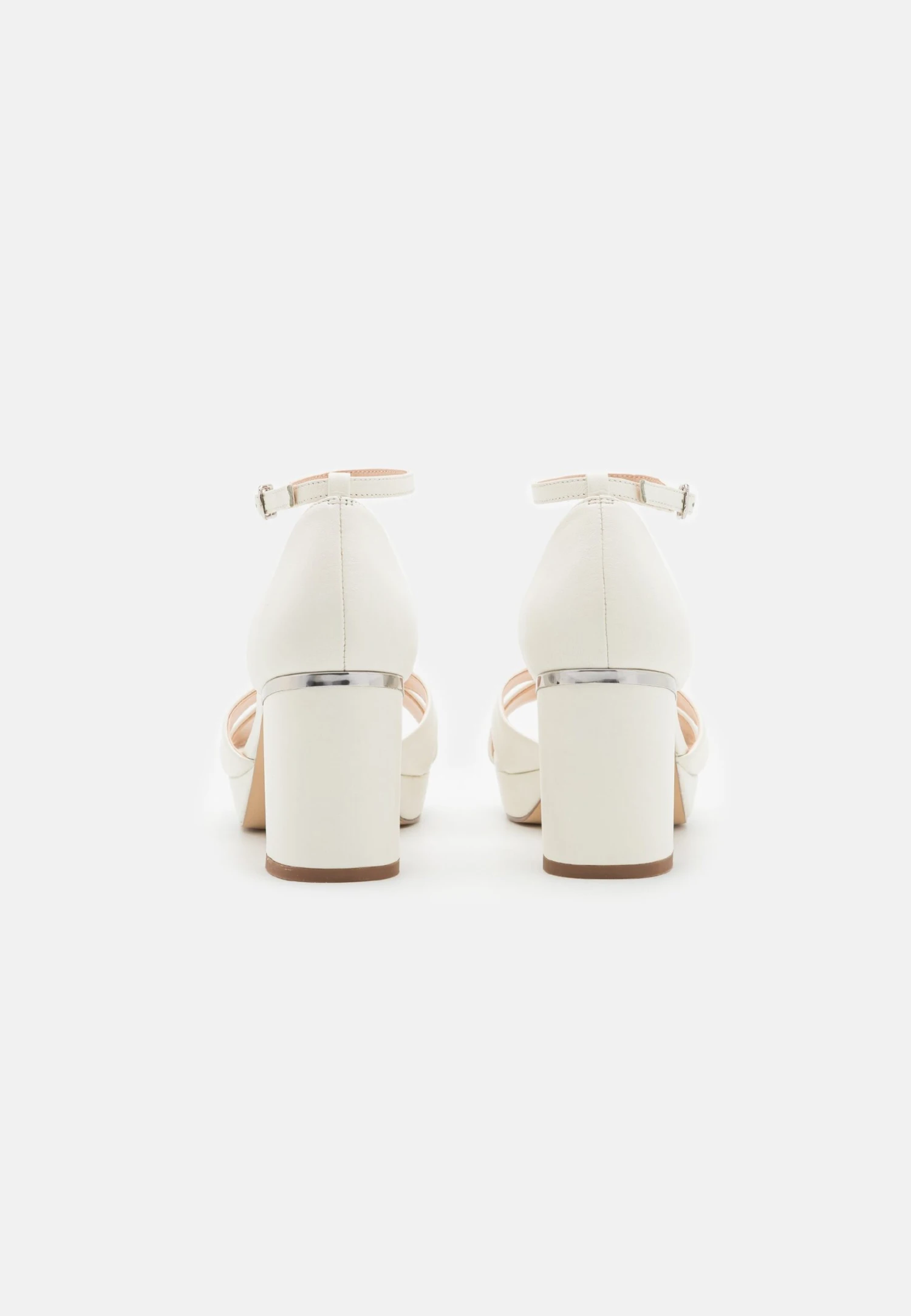 Leather - Sandales À Plateforme - White 4 Leather - Sandales À Plateforme - White – Image 4