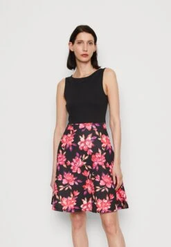 Anna Field Robe De Jour - Black/Red/Purple