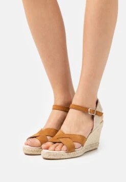 Anna Field Leather - Espadrilles - Cognac