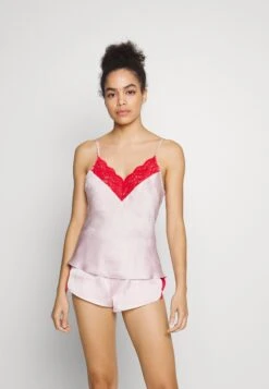 Anna Field 4 Piece Gift Set - Pyjama - Red/Pink