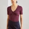 Anna Field T-Shirt Basique - Dark Red