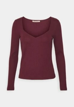 Anna Field T-Shirt À Manches Longues - Dark Red -Anna Field d41c896411994529a1752d96bd9fc656