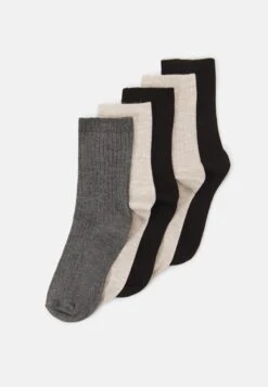 Anna Field 5 Pack - Chaussettes - Beige/Black/Grey