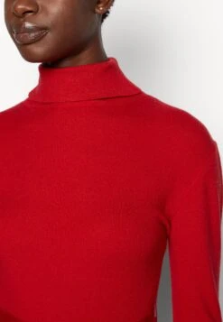 Anna Field Rollkragen Ripp Mini Strickkleid Mit Gürtel - Robe Pull - Red -Anna Field e229e9715e964e678ca460f88b8a65a3